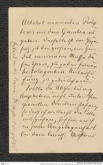 Nachlass Franz Steindachner, Brief von Robert Wiedersheim an Franz Steindachner (15.01.1890), Inv.Nr. 593.03, Seite 2